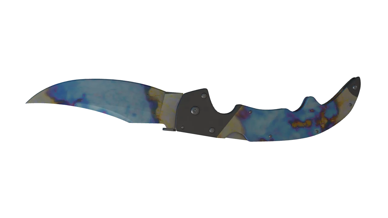 Falchion Knife | Case Hardened seed #902, back