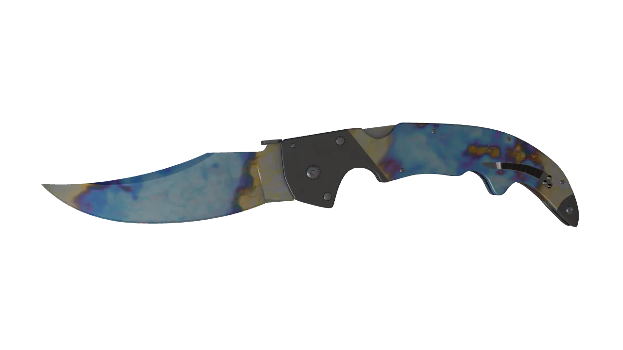 Falchion Knife | Case Hardened seed #902, front