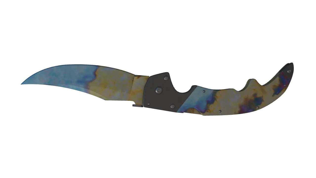 Falchion Knife | Case Hardened seed #905, back