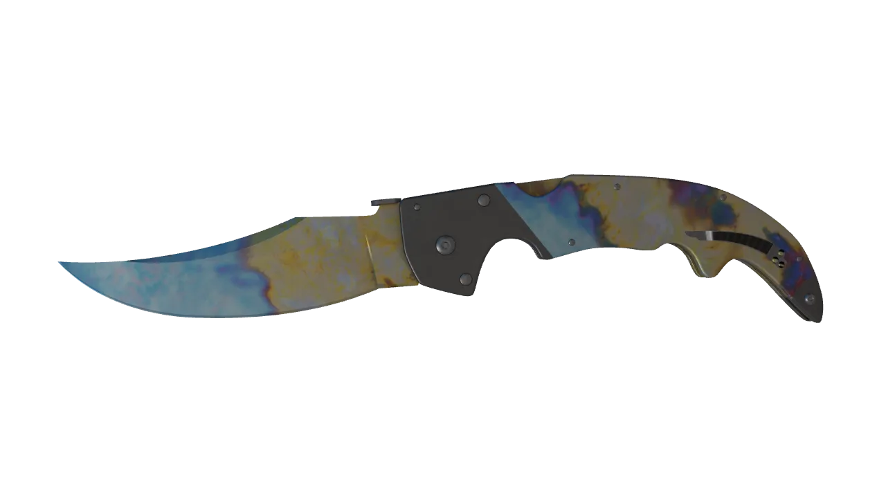 Falchion Knife | Case Hardened seed #905, front