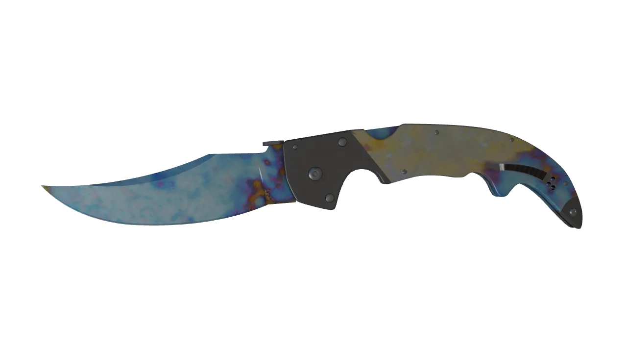Falchion Knife | Case Hardened seed #917, front