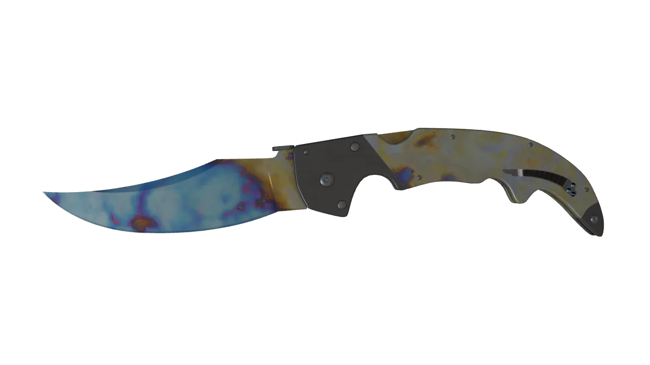 Falchion Knife | Case Hardened seed #92, front
