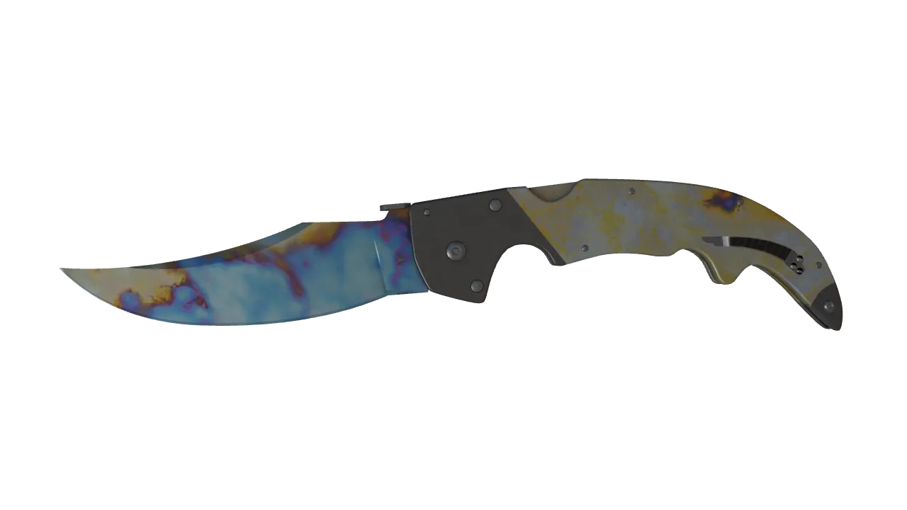 Falchion Knife | Case Hardened seed #928, front