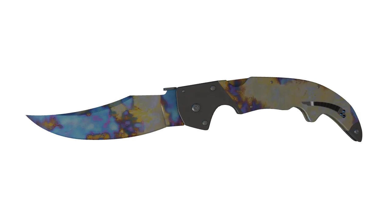 Falchion Knife | Case Hardened seed #942, front