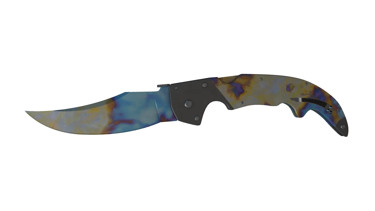 Falchion Knife | Case Hardened seed #958, front
