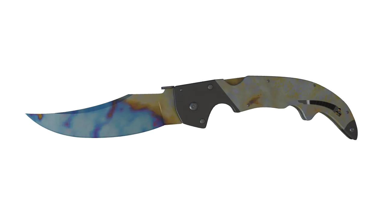 Falchion Knife | Case Hardened seed #965, front