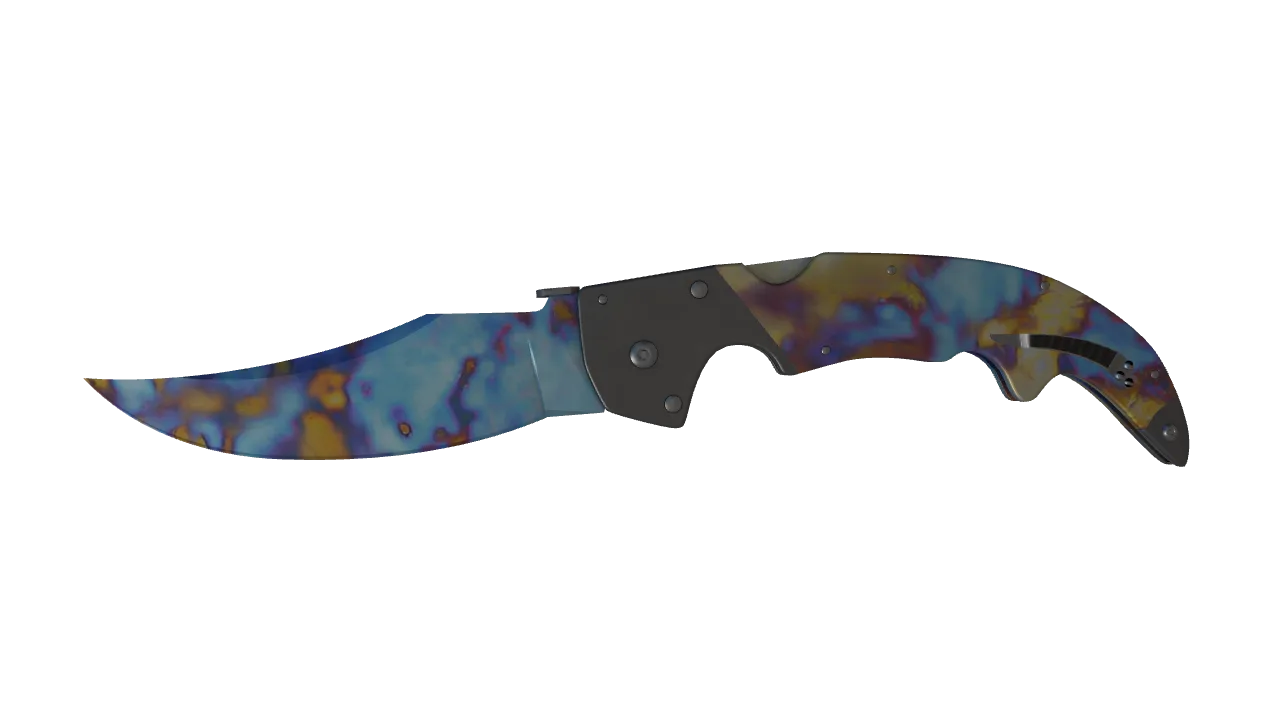 Falchion Knife | Case Hardened seed #98, front