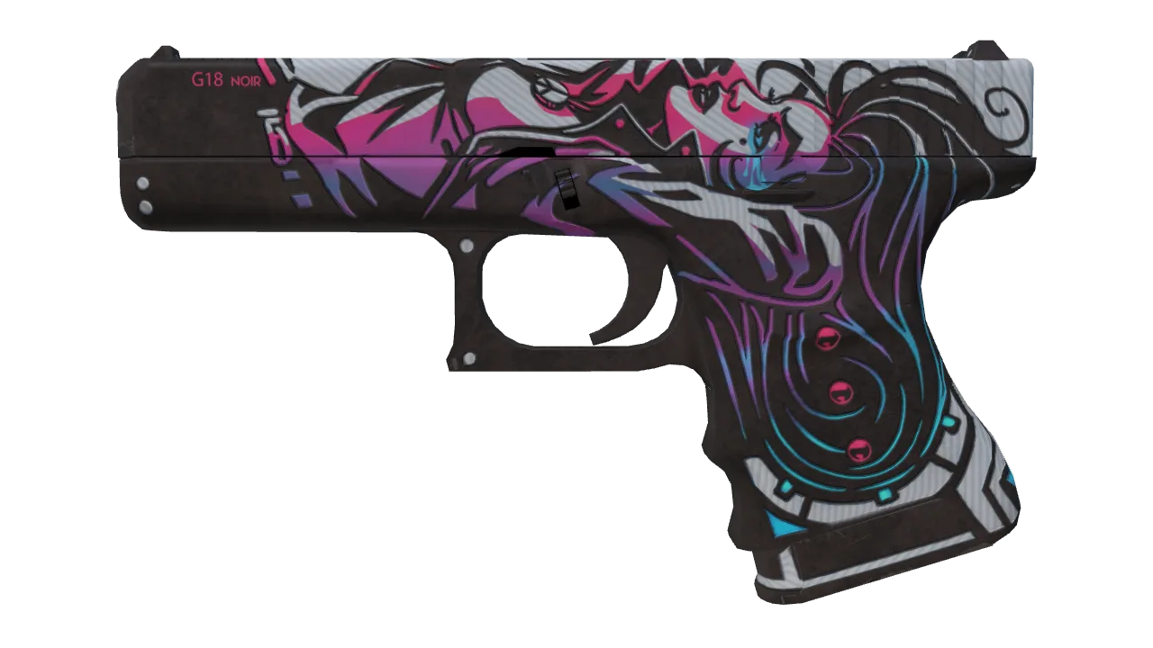 Glock-18 | Neo-Noir (Factory New) — Dust II light, front
