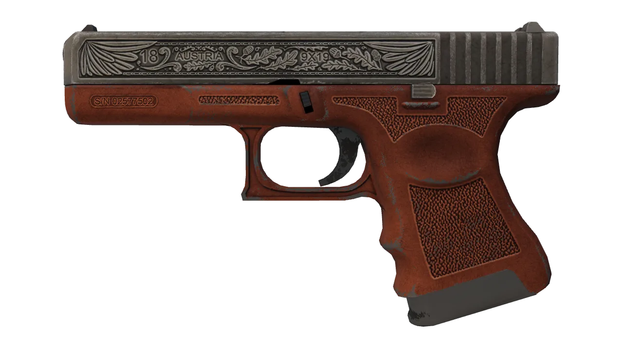Souvenir Glock-18 | Royal Legion (Battle-Scarred) — Dust II light, front