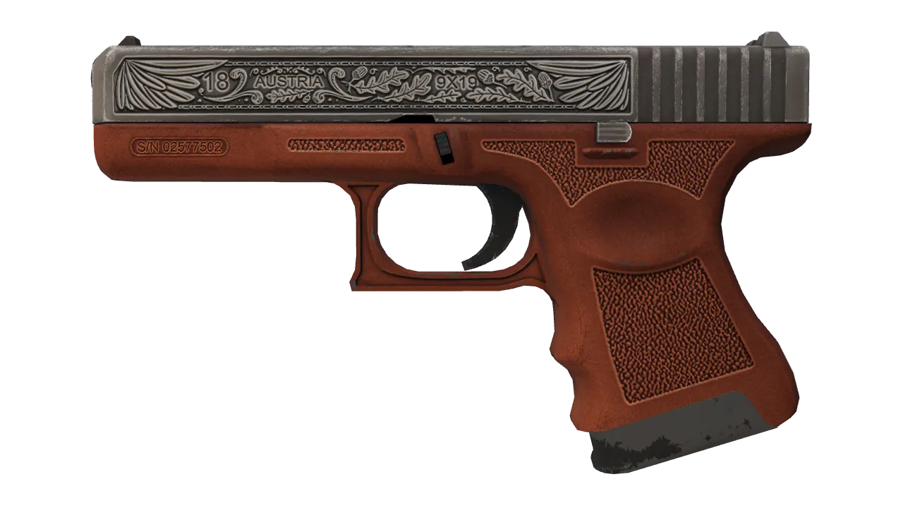 Souvenir Glock-18 | Royal Legion (Field-Tested) — Dust II light, front