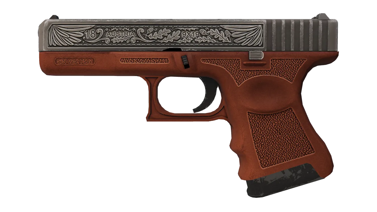 Souvenir Glock-18 | Royal Legion (Minimal Wear) — Dust II light, front