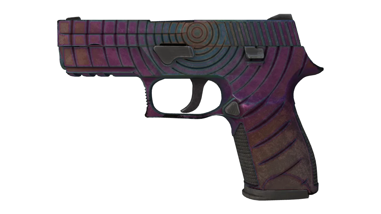 P250 | Epicenter (Battle-Scarred) — Dust II light, front