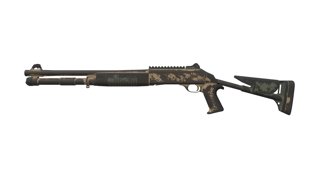 XM1014 | Grassland (Battle-Scarred) — Dust II light, front