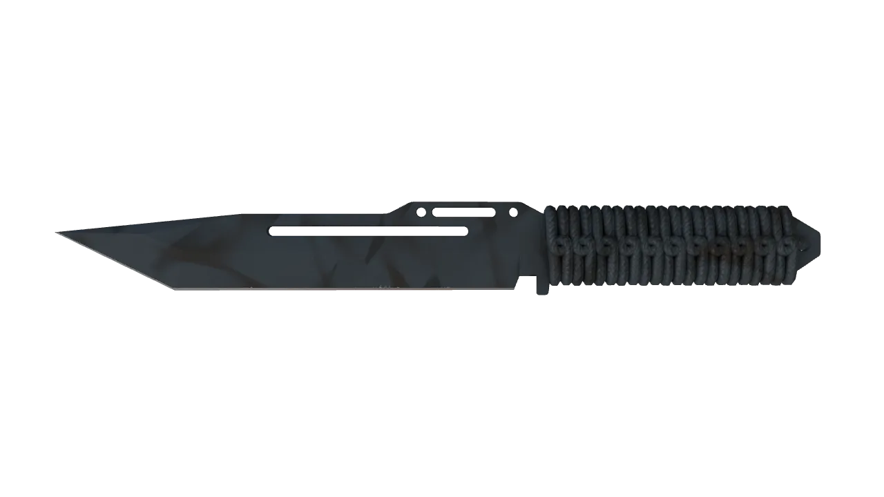 ★ Paracord Knife | Night Stripe (Minimal Wear) — Dust II light, front
