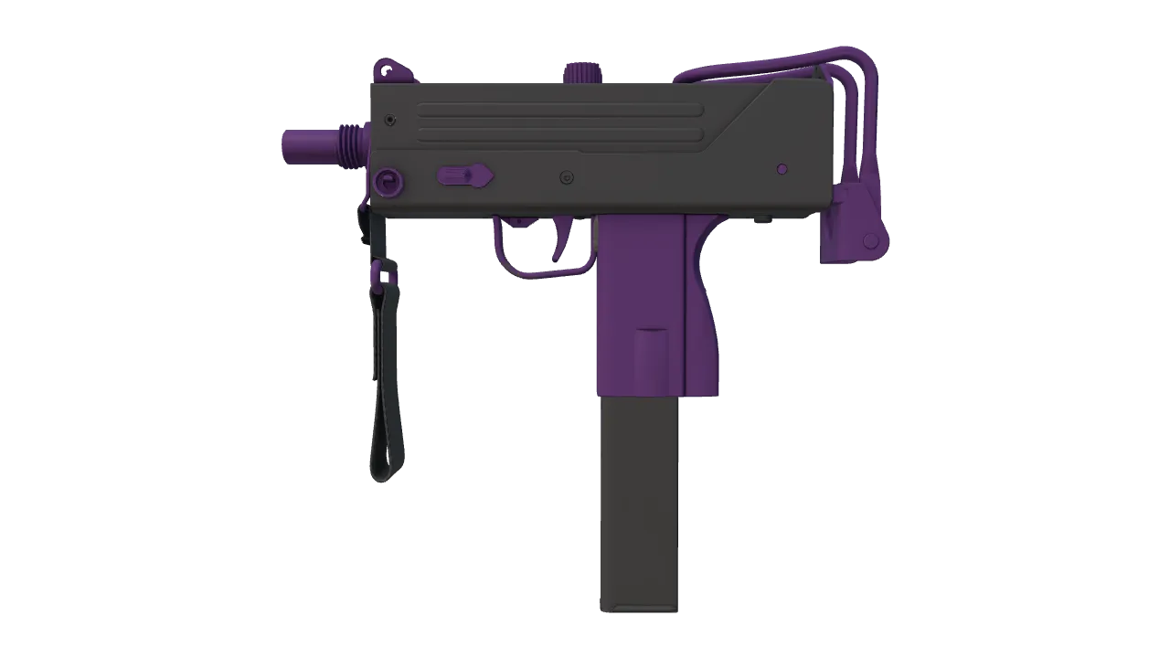 MAC-10 | Ultraviolet (Factory New) — Dust II light, front