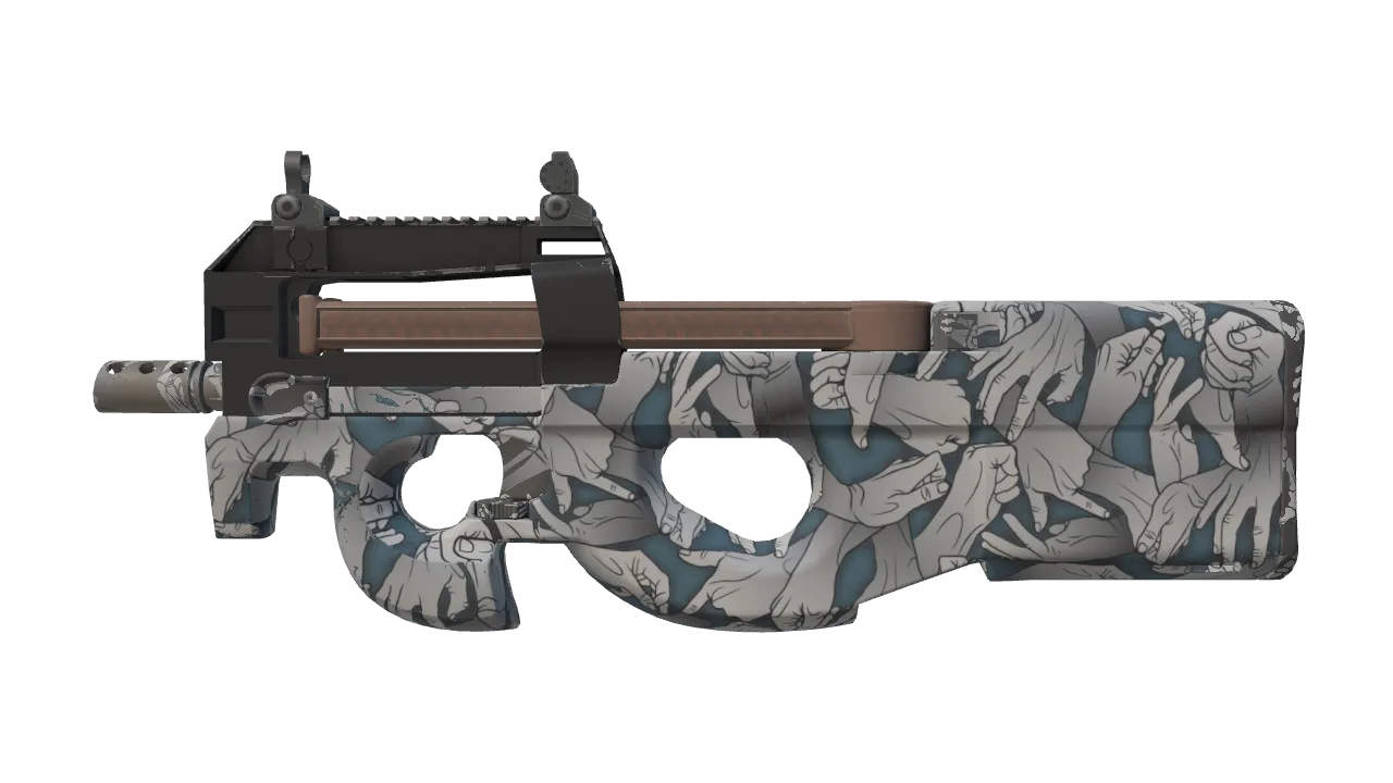 P90 | Death Grip (Factory New) — Dust II light, front