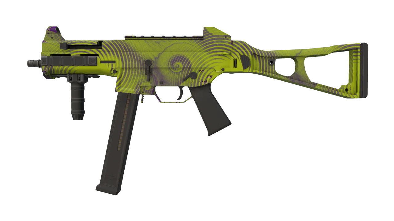 UMP-45 | Delusion (Factory New) — Dust II light, front
