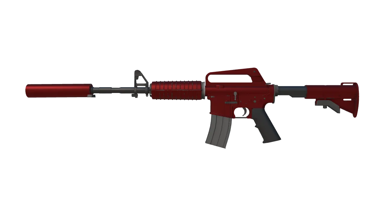 M4A1-S | Hot Rod (Minimal Wear) — Dust II light, front