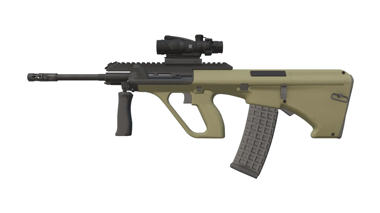 AUG | Colony (Factory New) — Dust II light, front
