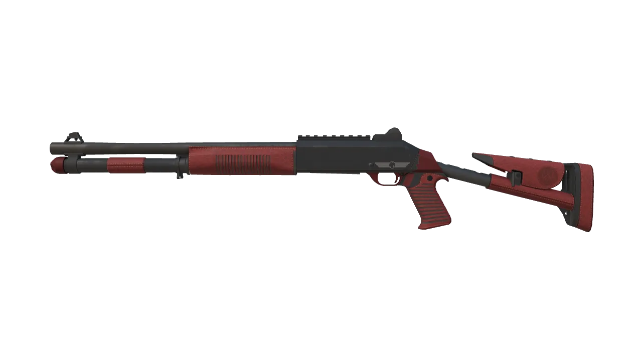 XM1014 | Red Leather (Factory New) — Dust II light, front
