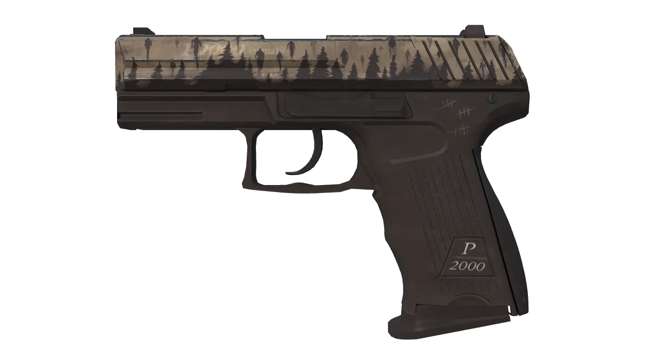 StatTrak™ P2000 | Lifted Spirits (Well-Worn) — Dust II light, front