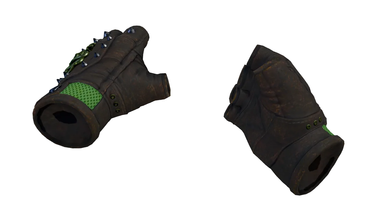 ★ Hydra Gloves | Emerald (Minimal Wear) — Dust II light, front