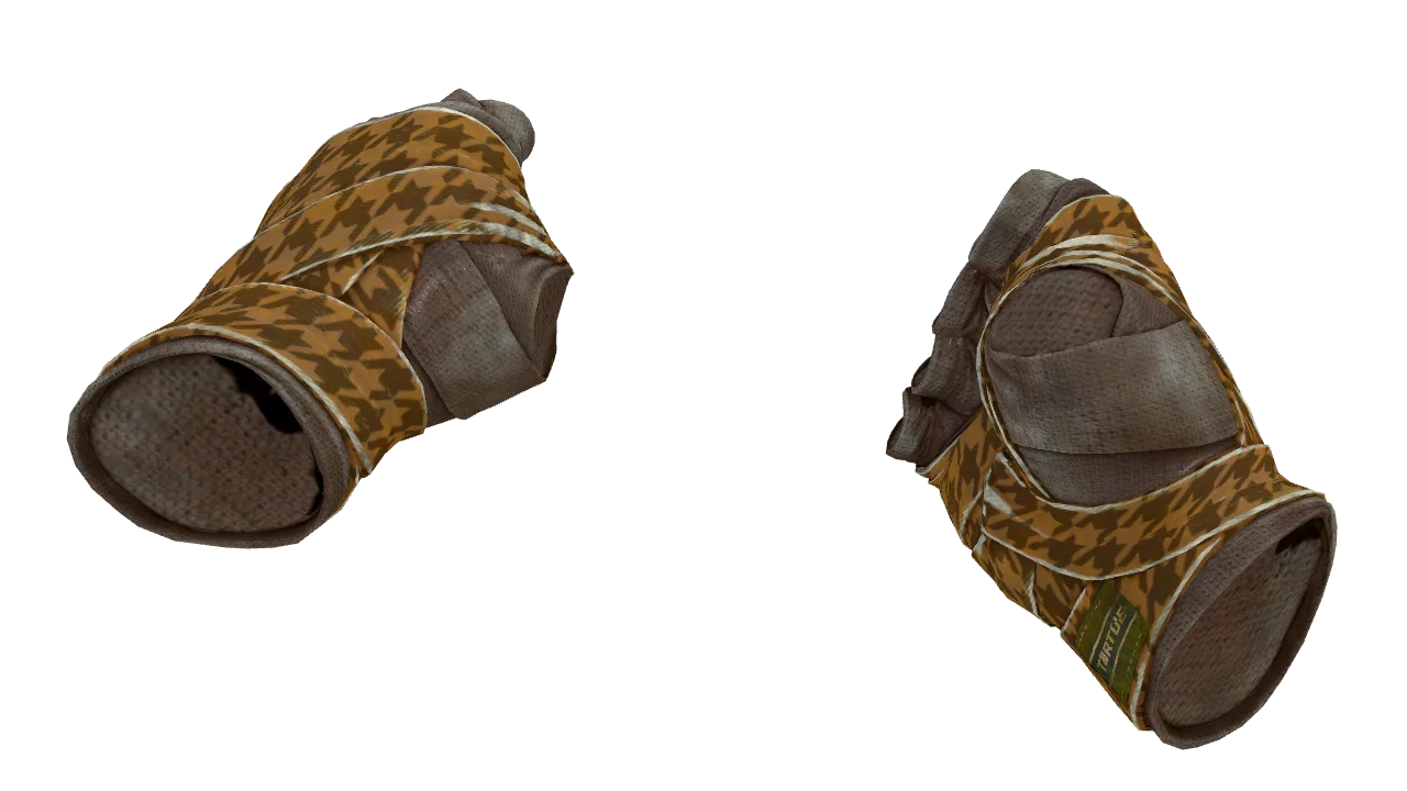 ★ Hand Wraps | Desert Shamagh (Well-Worn) — Dust II light, front