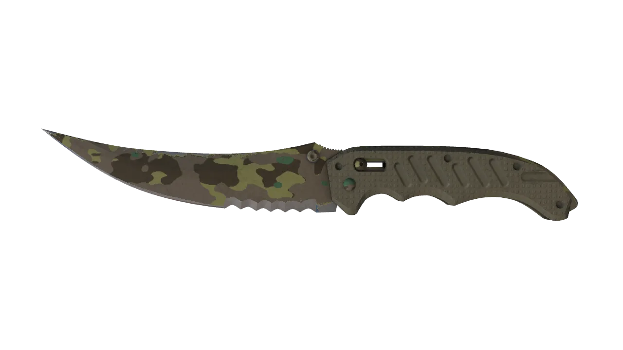 ★ Flip Knife | Boreal Forest (Field-Tested) — Dust II light, front