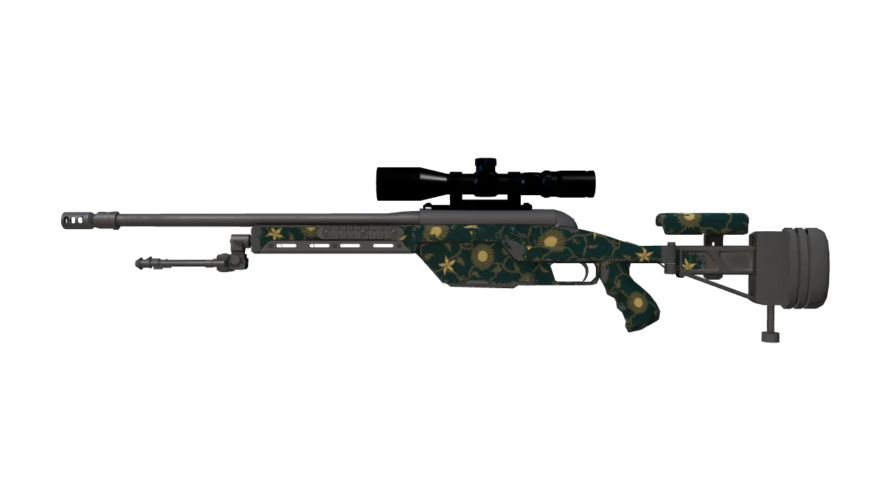 SSG 08 | Sea Calico (Field-Tested) — Dust II light, front