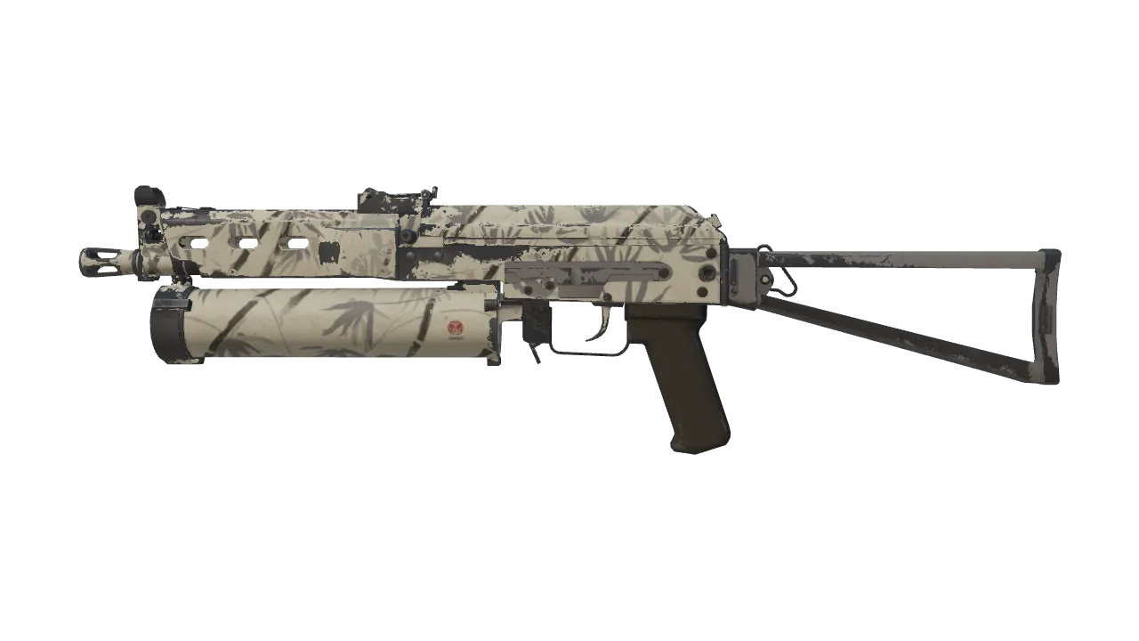 PP-Bizon | Bamboo Print (Field-Tested) — Dust II light, front