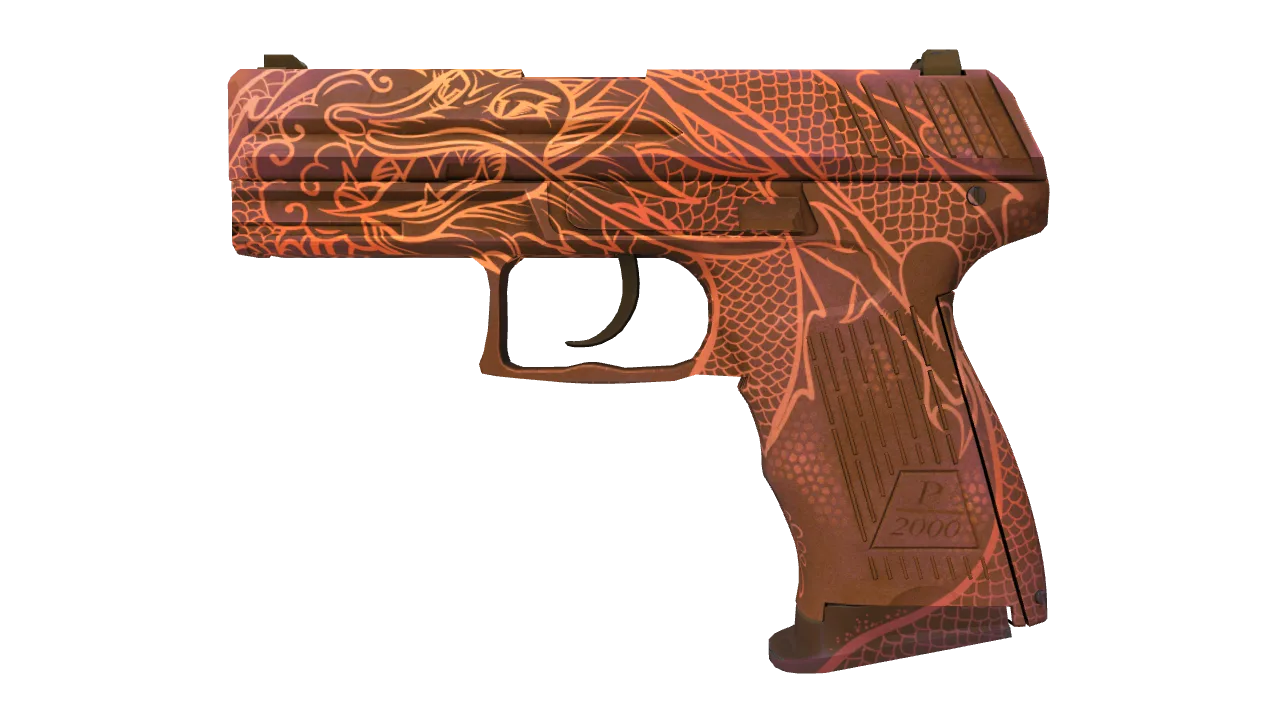 P2000 | Imperial Dragon (Factory New) — Dust II light, front