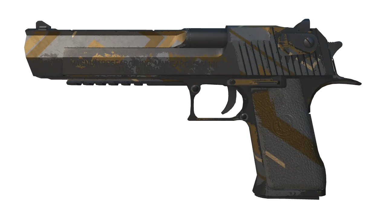 Desert Eagle | Bronze Deco (Battle-Scarred) — Dust II light, front