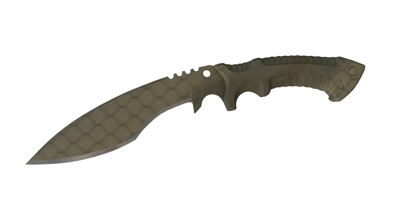 ★ Kukri Knife | Safari Mesh (Minimal Wear) — Dust II light, front