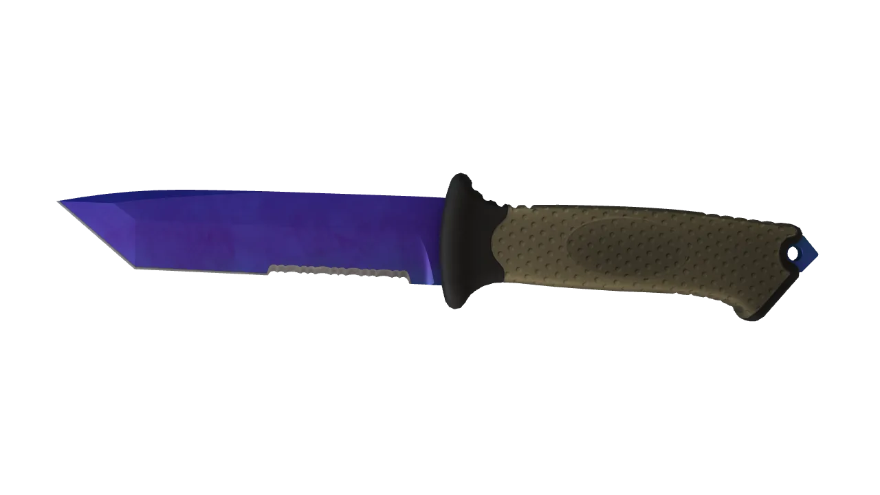 Ursus Knife | Doppler (Sapphire) seed #456, front