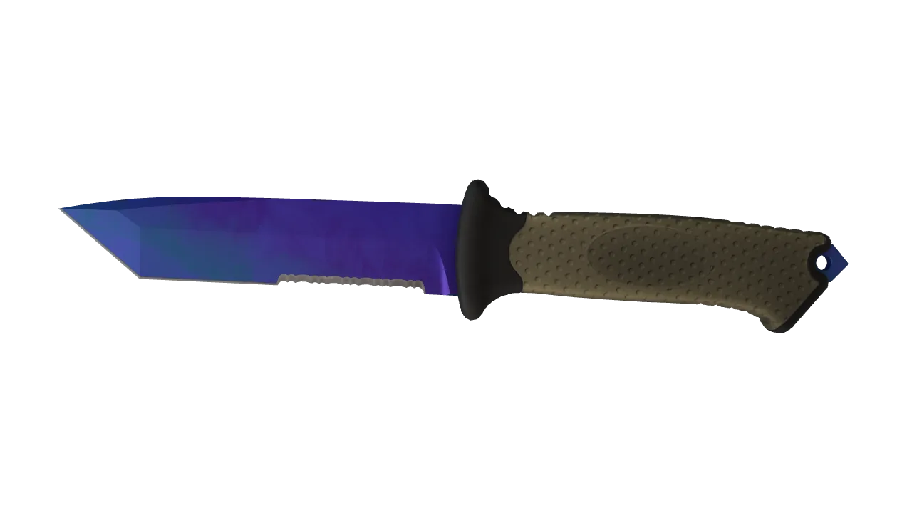 Ursus Knife | Doppler (Sapphire) seed #786, front