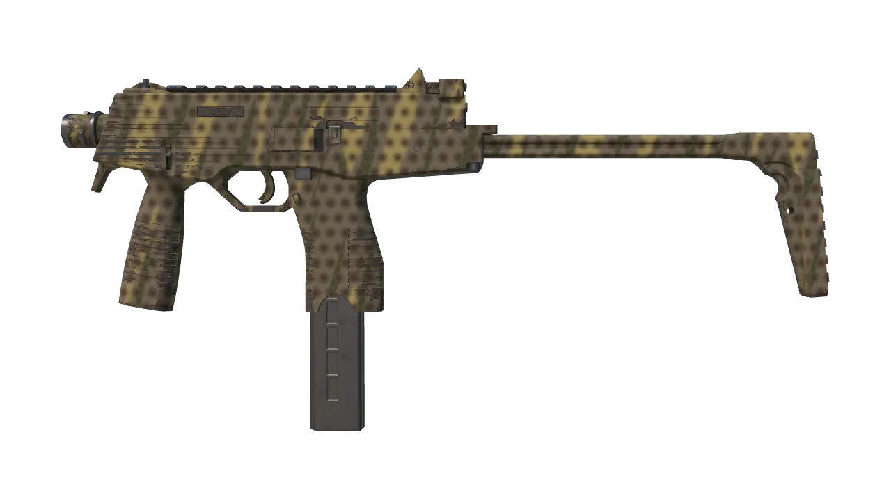 Souvenir MP9 | Dry Season (Minimal Wear) — Dust II light, front