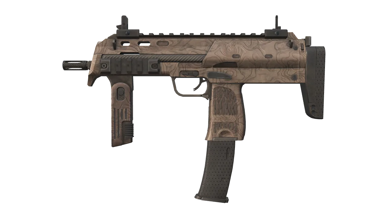 Souvenir MP7 | Sunbaked (Field-Tested) — Dust II light, front
