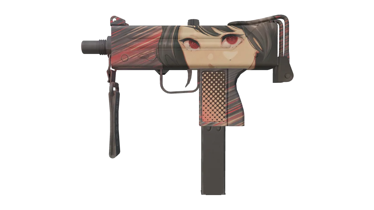 Souvenir MAC-10 | Sakkaku (Field-Tested) — Dust II light, front