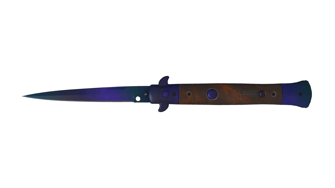 ★ Stiletto Knife | Doppler (Phase 3) (Minimal Wear) — Dust II light, front