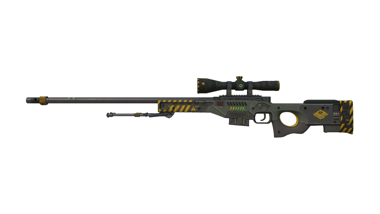 AWP | Phobos (Minimal Wear) — Dust II light, front