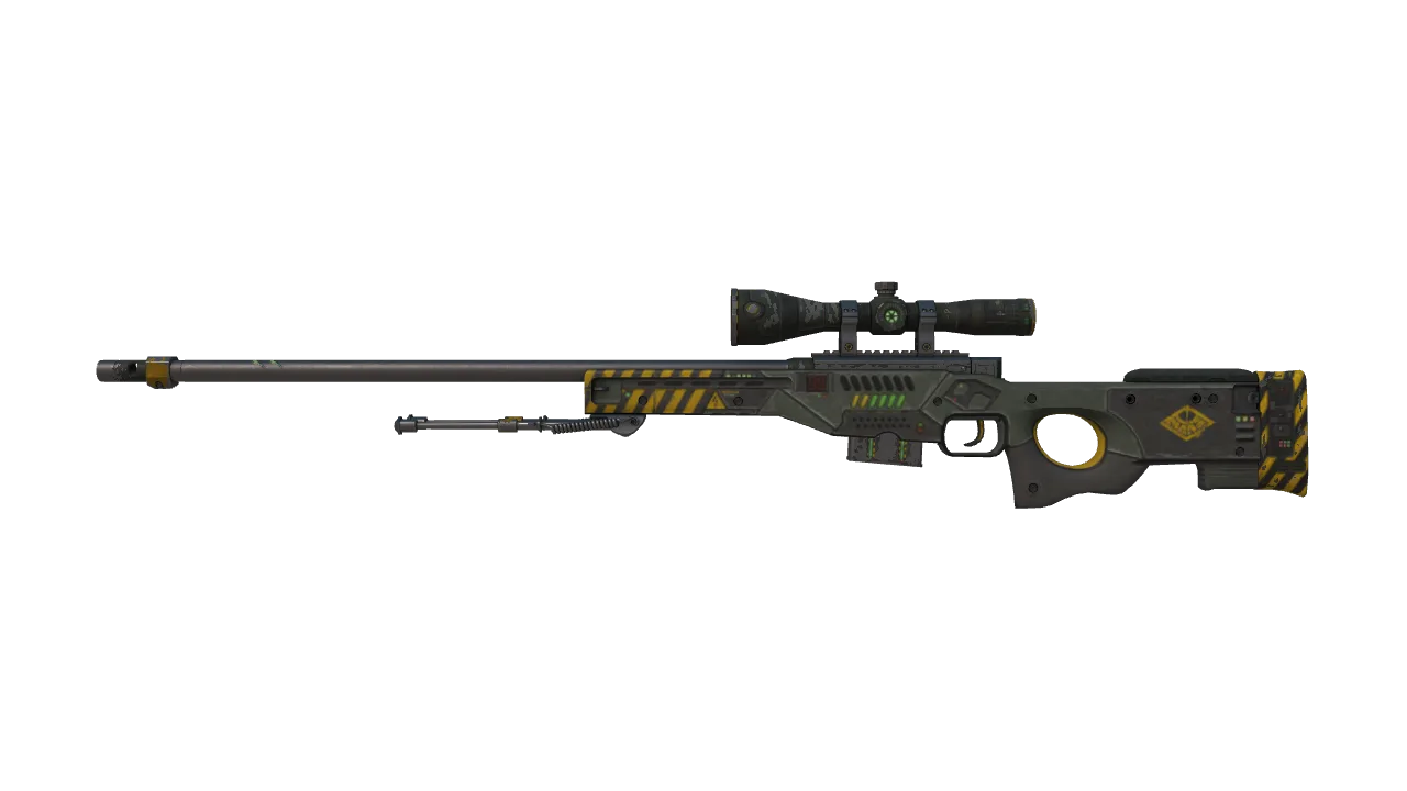 Souvenir AWP | Phobos (Well-Worn) — Dust II light, front