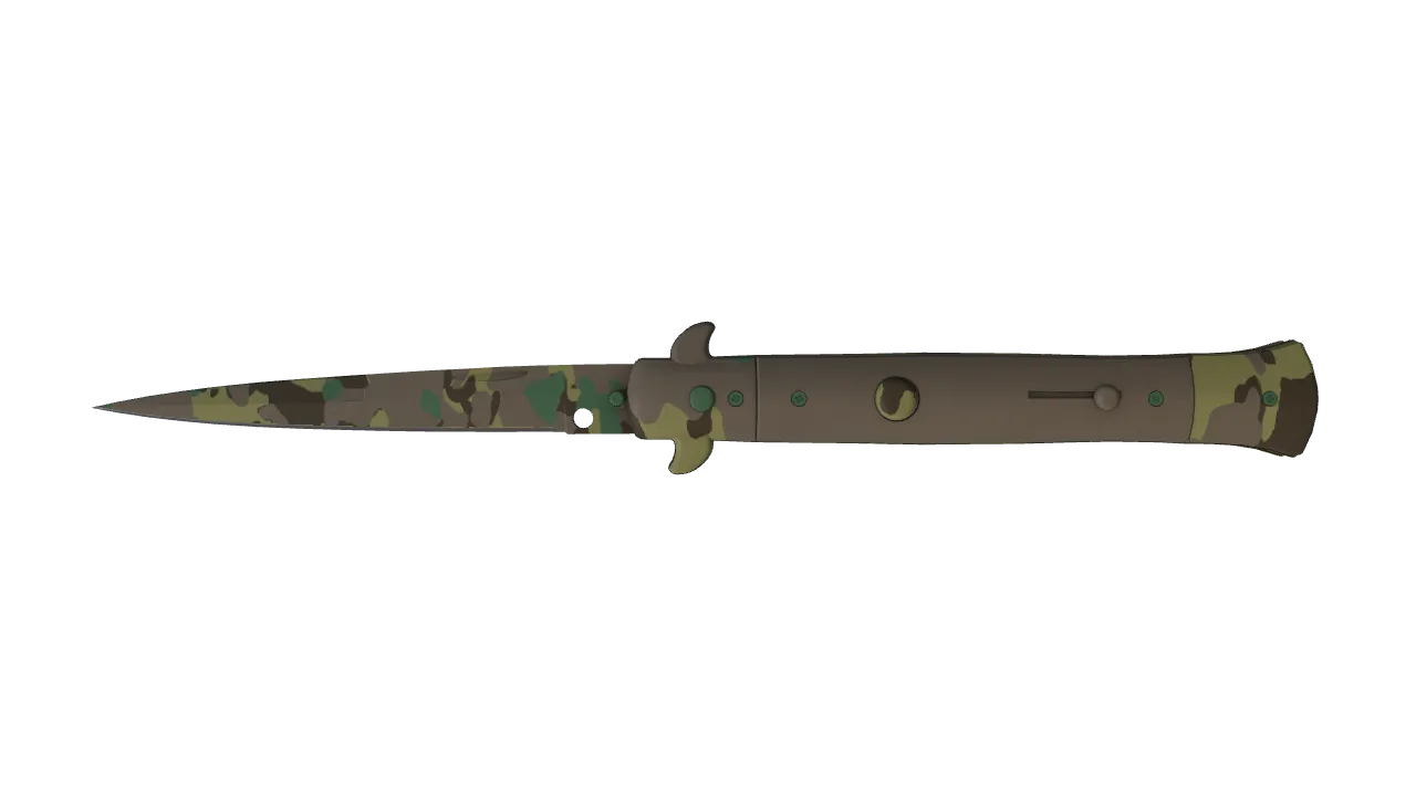 ★ Stiletto Knife | Boreal Forest (Factory New) — Dust II light, front