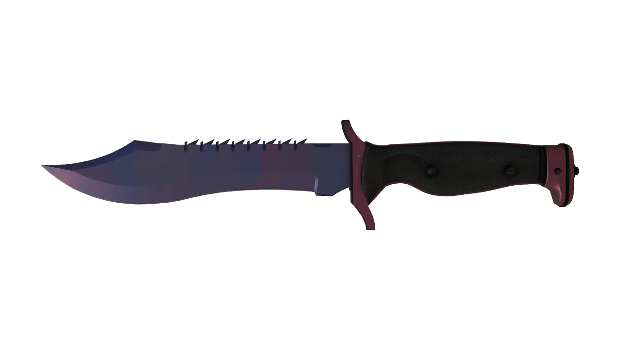 ★ Bowie Knife | Doppler (Black Pearl) (Factory New) — Dust II light, front
