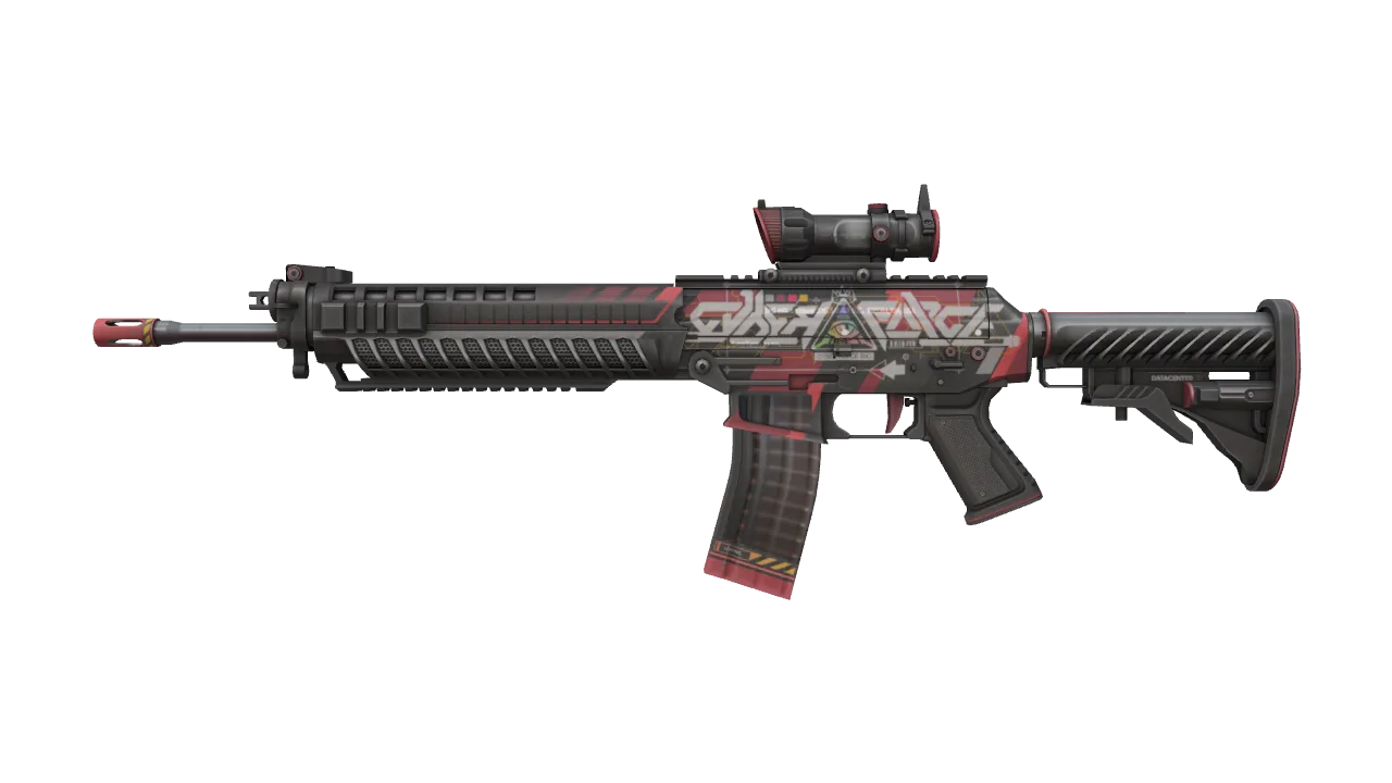 SG 553 | Cyberforce (Factory New) — Dust II light, front