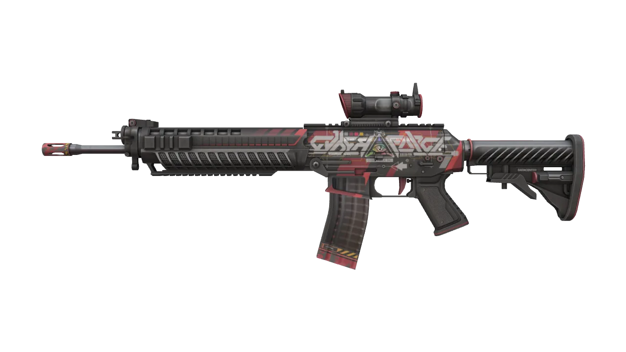 Souvenir SG 553 | Cyberforce (Minimal Wear) — Dust II light, front