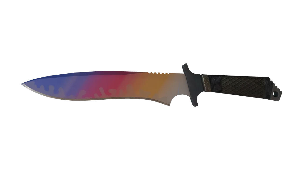 Classic Knife | Fade seed #521, front