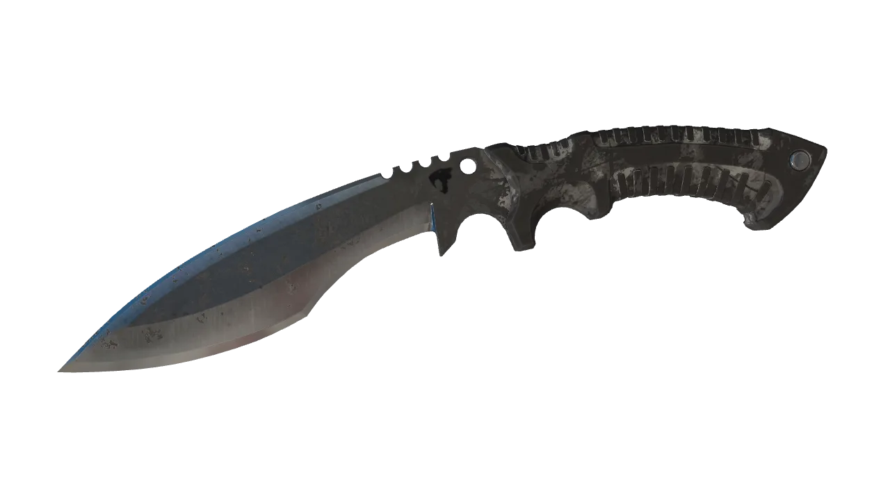 ★ Kukri Knife | Urban Masked (Battle-Scarred) — Dust II light, front