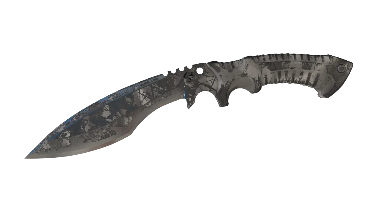 ★ Kukri Knife | Urban Masked (Well-Worn) — Dust II light, front