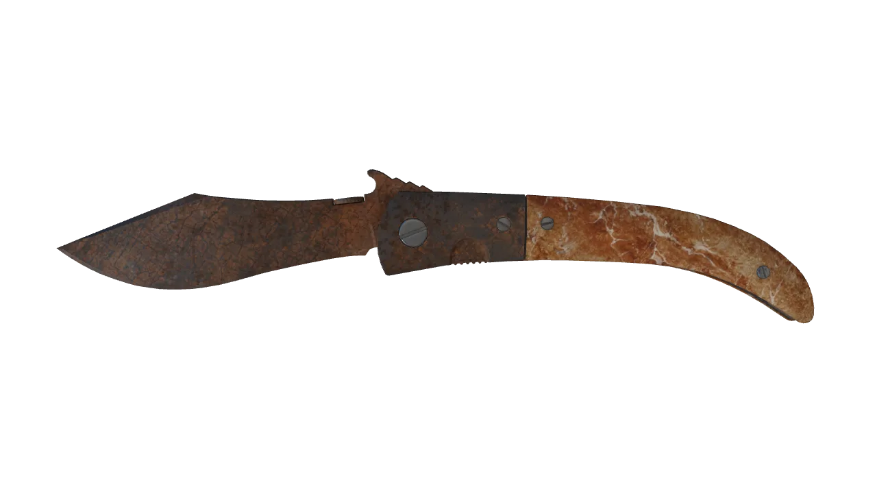 ★ Navaja Knife | Rust Coat (Battle-Scarred) — Dust II light, front
