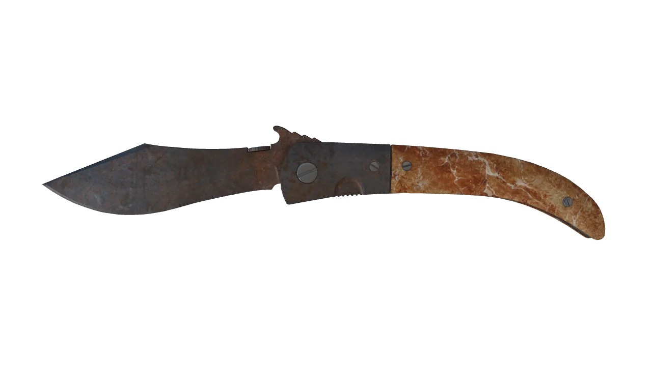 ★ Navaja Knife | Rust Coat (Well-Worn) — Dust II light, front